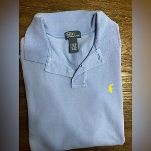 Polo by Ralph Lauren Sky Blue‎ Shirt with Yellow Logo